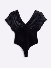 River Island Black Drape Plunge Bodies - Image 5 of 6
