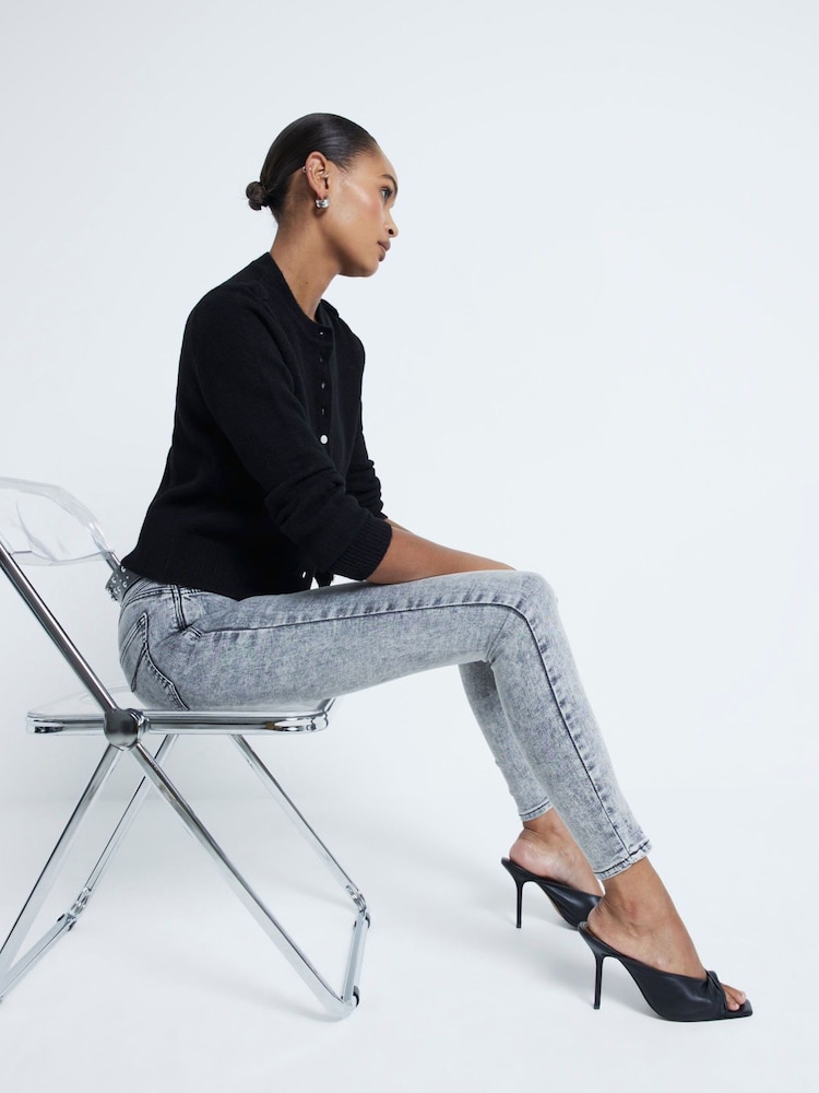 River Island Super-Skinny-Jeans mit hohem Bund - Bild 2 von 4 River Island Super-Skinny-Jeans mit hohem Bund - Bild 2 von 4