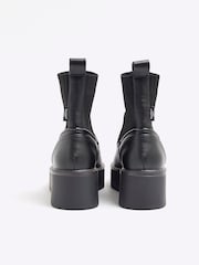 River Island Black Knitted Sock Ankle Boots - Image 4 of 6
