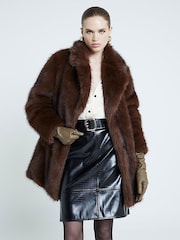 River Island Jacke mit Kunstfell - Bild 1 von 6