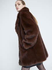 River Island Jacke mit Kunstfell - Bild 2 von 6