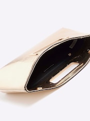 River Island Gold Metallic Handle Clutch Bag - Image 5 of 5