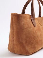 River Island Brown Suede Tote Bag - Image 3 of 5