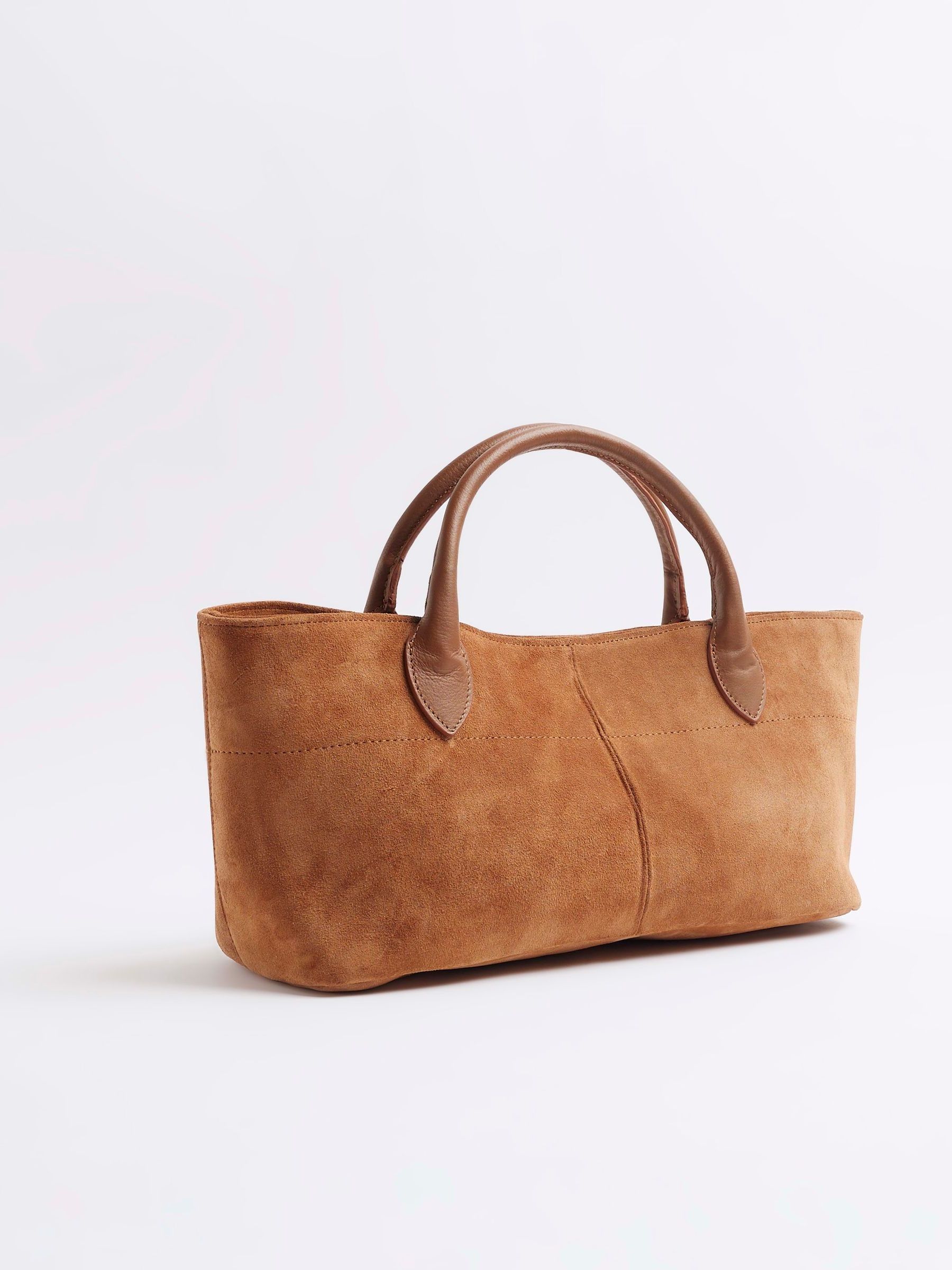 Suede shopper tote bag outlet