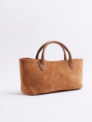 River Island Brown Suede Tote Bag - Image 4 of 5