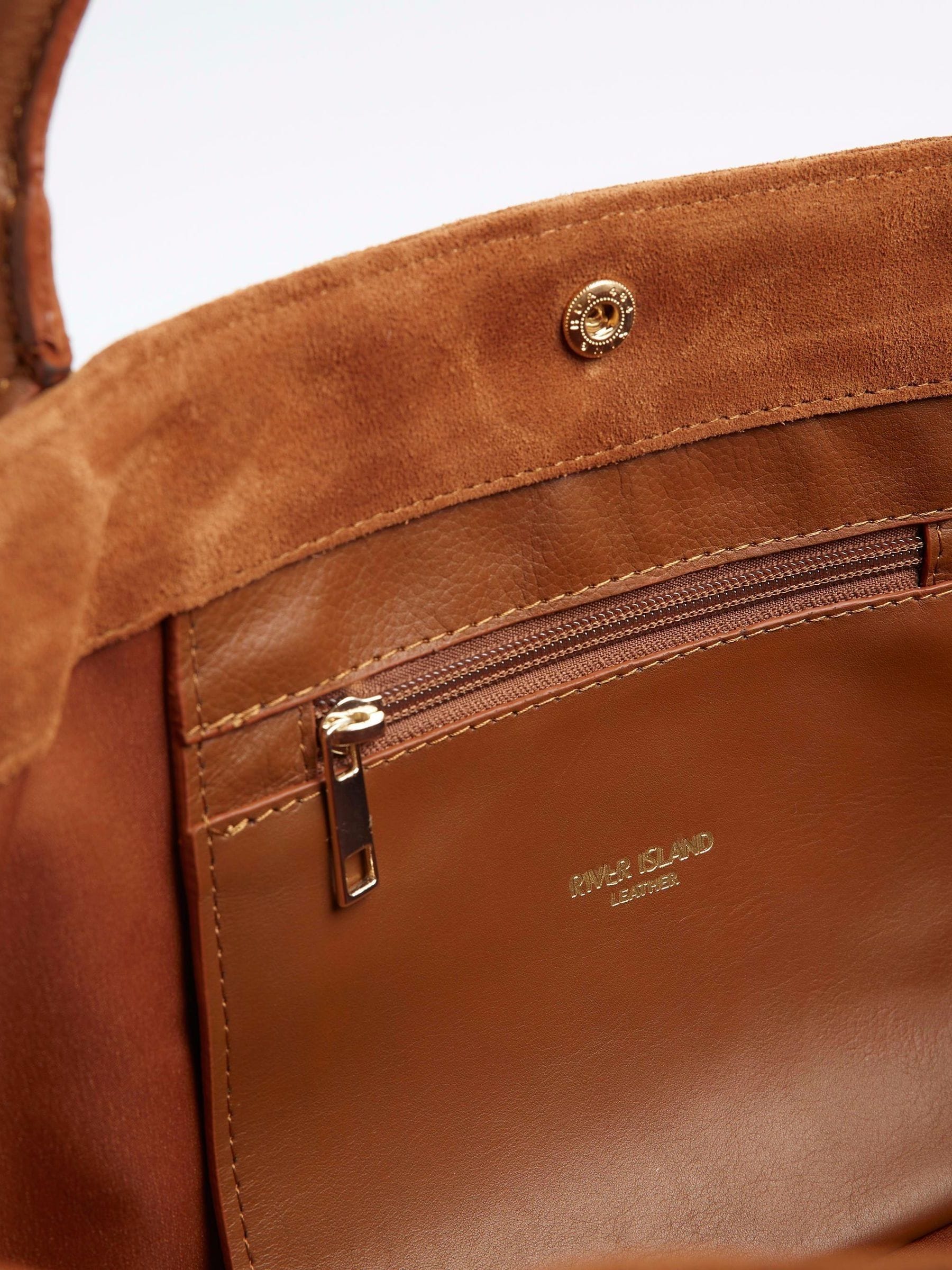River island suede bag top