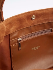 River Island Brown Suede Tote Bag - Image 5 of 5