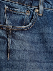 River Island Blue Mom Petite High Rise Bum Sculpt 100% Cotton Jeans - Image 6 of 6