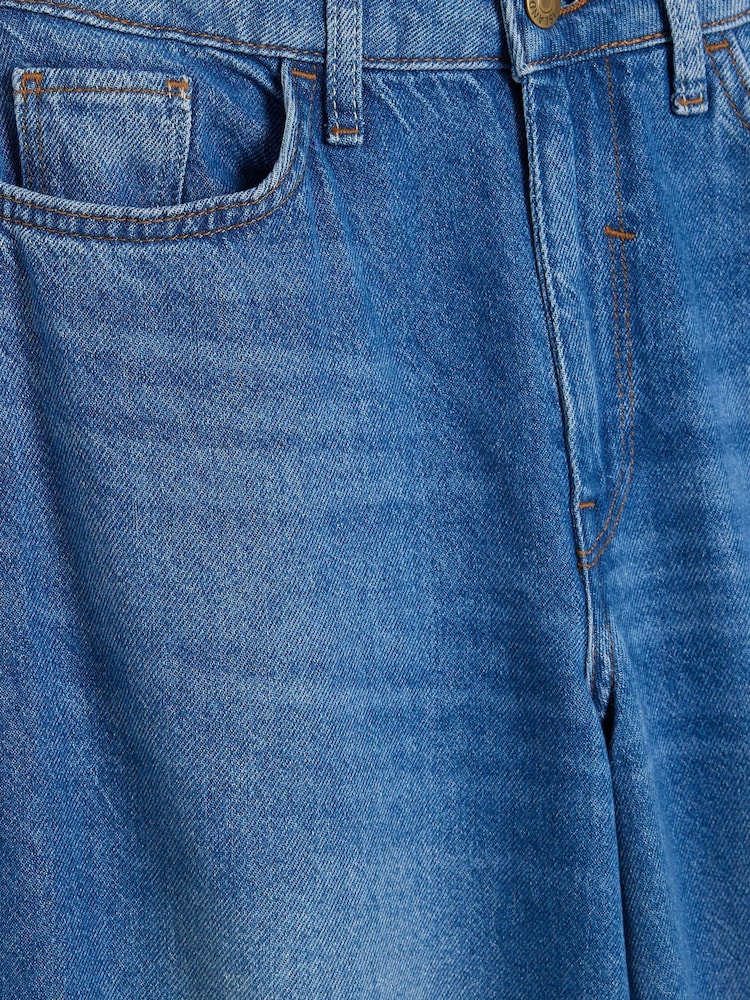 River Island Blue Petite Denim Super Wide Leg 100% Cotton Jeans - Image 6 of 6 River Island Blue Petite Denim Super Wide Leg 100% Cotton Jeans - Image 6 of 6