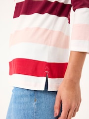 FatFace Breton Pink 100% Cotton Long Sleeve Summer Top - Image 4 of 10