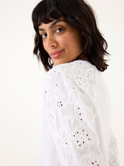 FatFace Broderie 100% Cotton Jersey Shirt - Imagen 3 de 6
