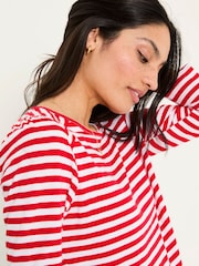 FatFace Ria Red Stripe 100% Cotton Top - Image 3 of 6