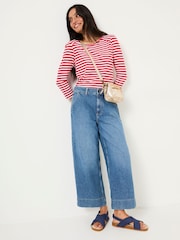 FatFace Ria Red Stripe 100% Cotton Top - Image 4 of 6