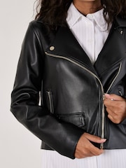 Apricot Black Biker Jacket - Image 3 of 5