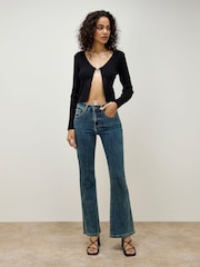 Apricot Blue Lulu 5 Pockets Flare Jeans - Image 2 of 5