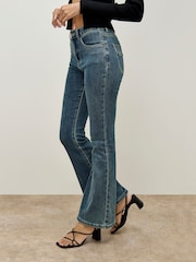 Apricot Blue Lulu 5 Pockets Flare Jeans - Image 3 of 5