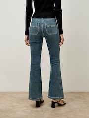 Apricot Blue Lulu 5 Pockets Flare Jeans - Image 5 of 5