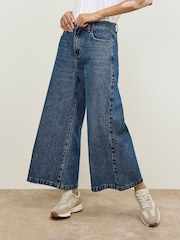 Apricot Blue Luna Wide Leg Jeans - Image 3 of 5