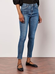 Apricot Blue Sienna Mid Wash Denim Jeans - Image 3 of 5