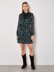 Apricot Green Gold Foil Scattered Dot Dress - Image 2 of 4
