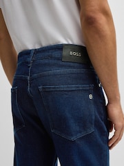 BOSS Dark Blue Slim-Fit Delaware Jeans - Image 3 of 6