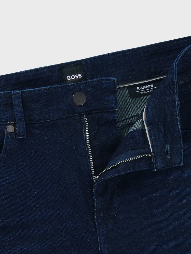 BOSS Dark Blue Slim-Fit Delaware Jeans - Image 6 of 6