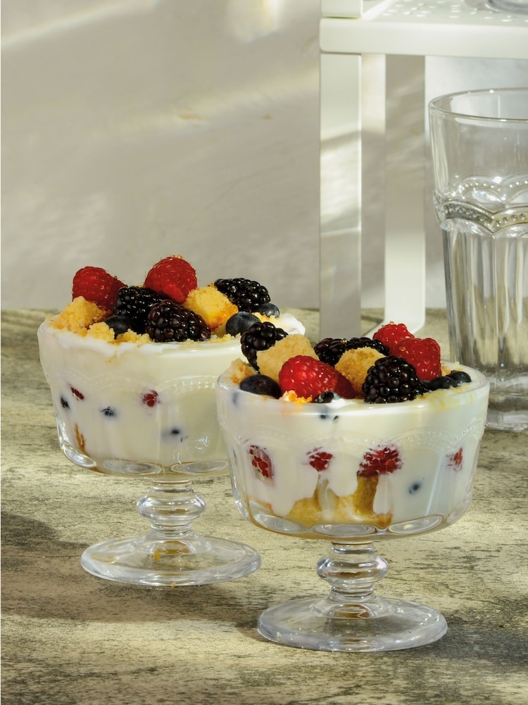 Artland Set of 4 Clear Pearl Ridge Mini Trifle Bowls - Image 1 of 1