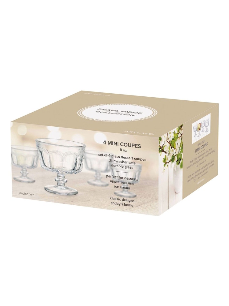 Artland – Set mit 4 geriffelten Mini-Trifle-Schalen, Pearl - Bild 3 von 3 Artland – Set mit 4 geriffelten Mini-Trifle-Schalen, Pearl - Bild 3 von 3