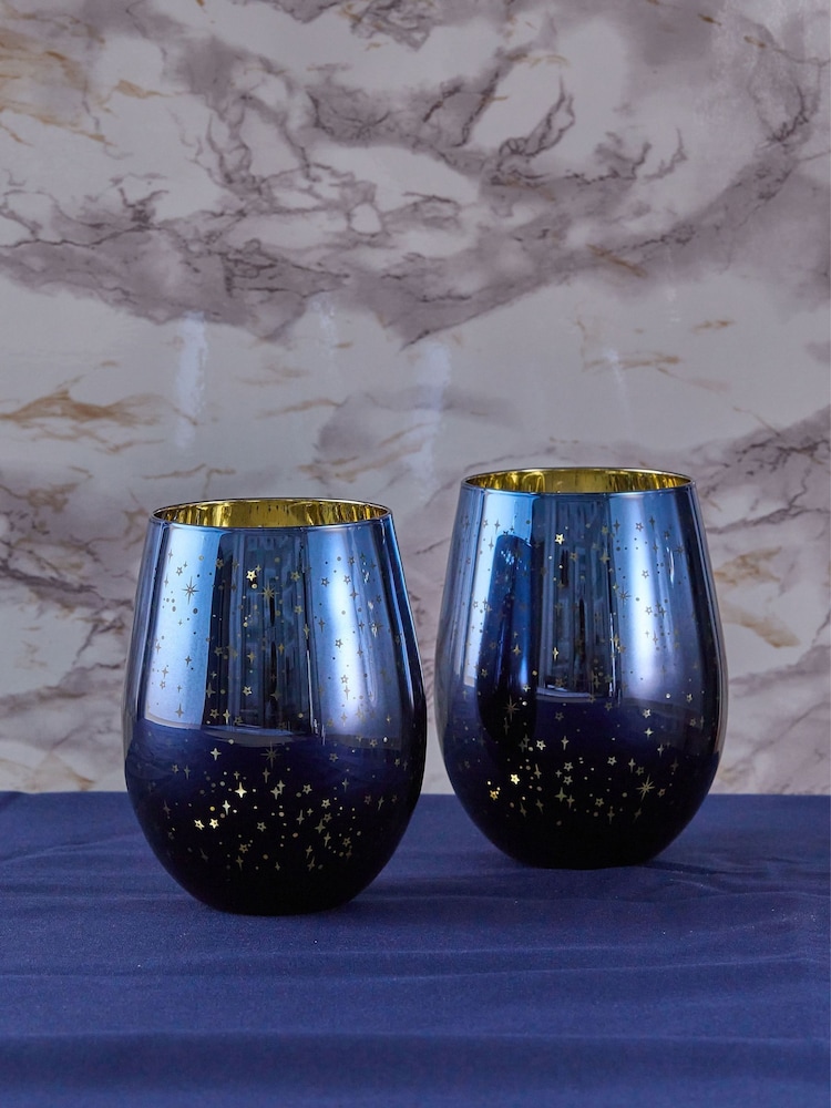 Artland Set of 2 Galaxy DOF Tumblers - Image 1 of 3