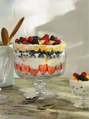 Artland Clear Pearl Ridge Trifle Bowl - Image 1 of 3