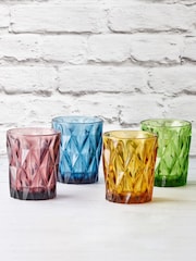 Artland Set of 4 Blue Highgate Galsses DOF Tumblers - Image 1 of 2