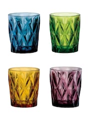 Artland Set of 4 Blue Highgate Galsses DOF Tumblers - Image 2 of 2