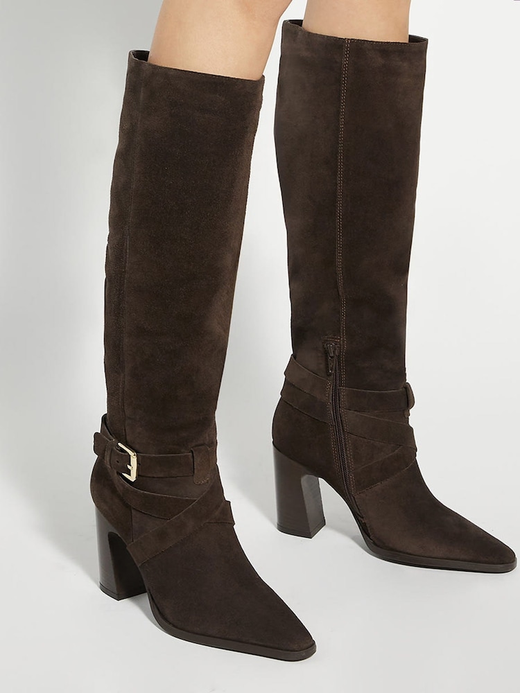 Rjava - Dune London Solanna Knee High gležnjarji - Slika 1 iz 6 Rjava - Dune London Solanna Knee High gležnjarji - Slika 1 iz 6