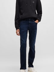 BOSS Blue Chrome Slim Fit Delaware Stretch Jeans - Image 1 of 5