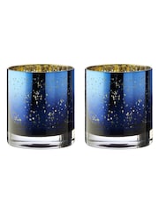 Artland Set of 2 Blue Galaxy Night Light Holders - Image 2 of 3