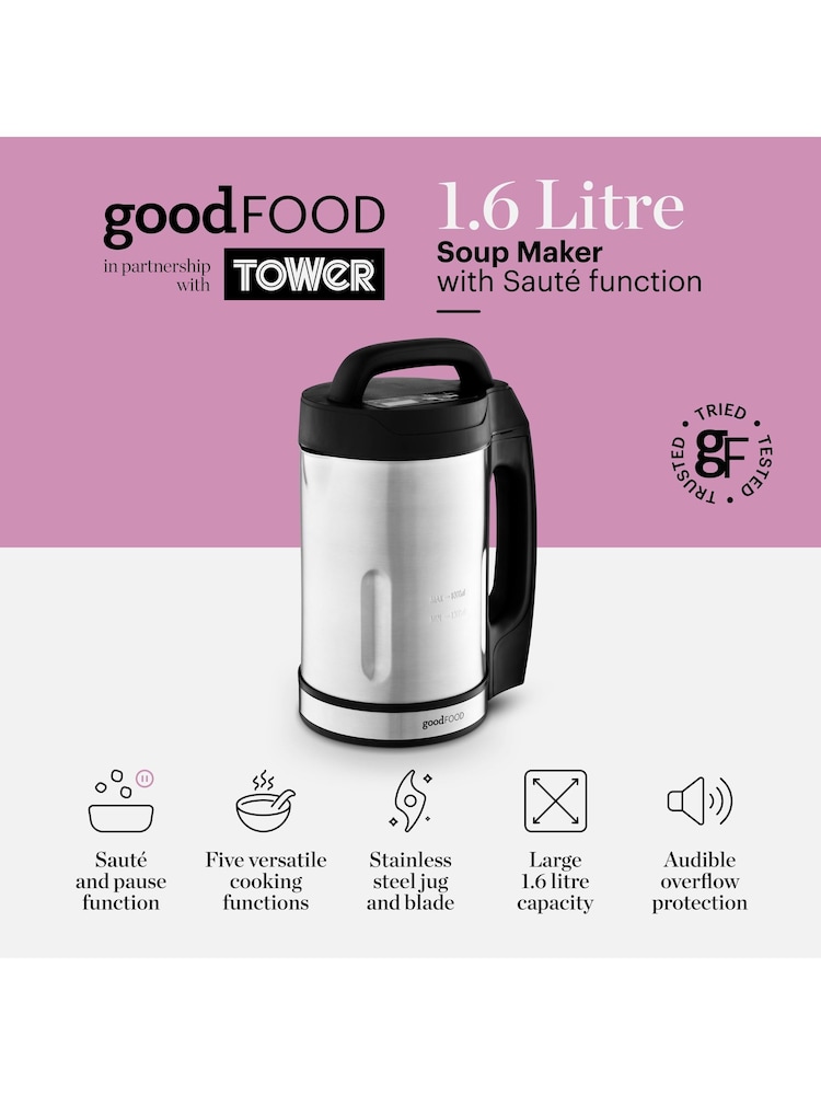 Good Food Black Saute Function Soup Maker - Image 2 of 8