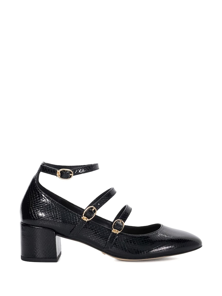 črna - Dune London Pristop Triple Strap Maryjane Nizki sodni pete - Slika 2 iz 6 črna - Dune London Pristop Triple Strap Maryjane Nizki sodni pete - Slika 2 iz 6