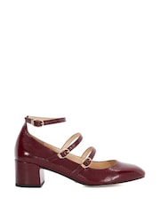 rdeča - Dune London Pristop Triple Strap Maryjane Nizki sodni pete - Slika 2 iz 6
