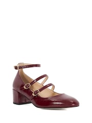 rdeča - Dune London Pristop Triple Strap Maryjane Nizki sodni pete - Slika 3 iz 6