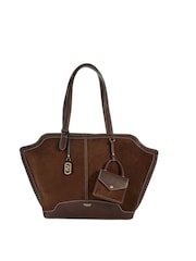 Dune London Brown Large Decided Smart Tote Bag - Image 2 of 5