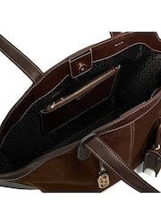 Dune London Brown Large Decided Smart Tote Bag - Image 4 of 5