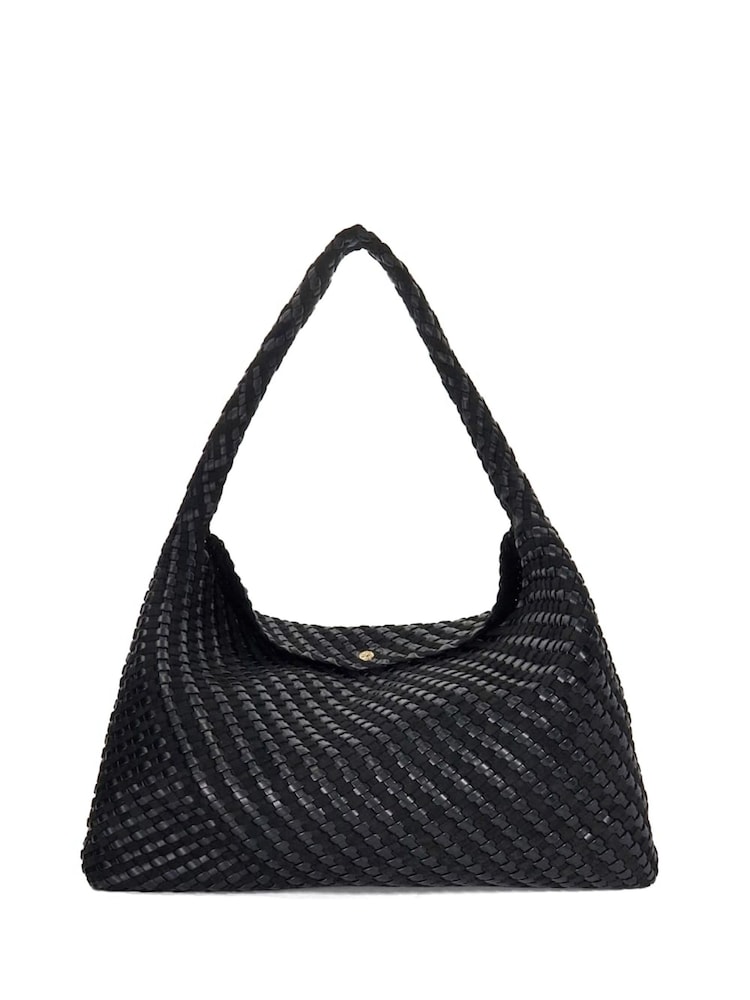 Dune London Black Deliberate Xl Woven Slouch Bag - Image 2 of 5 Dune London Black Deliberate Xl Woven Slouch Bag - Image 2 of 5