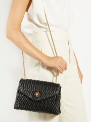 Dune London Black Darling Bug Quilt Shoulder Bag - Image 1 of 6