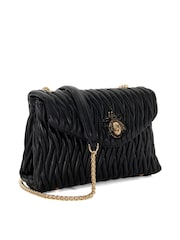 Dune London Black Darling Bug Quilt Shoulder Bag - Image 4 of 6