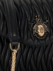 Dune London Black Darling Bug Quilt Shoulder Bag - Image 6 of 6
