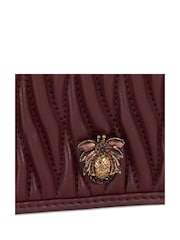 Dune London Red Kaci Bug Quilt Cardholder Purse - Image 4 of 5