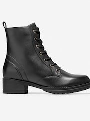 Cole Haan Women's Camea Waterproof Combat Black Boots - Image 1 of 6