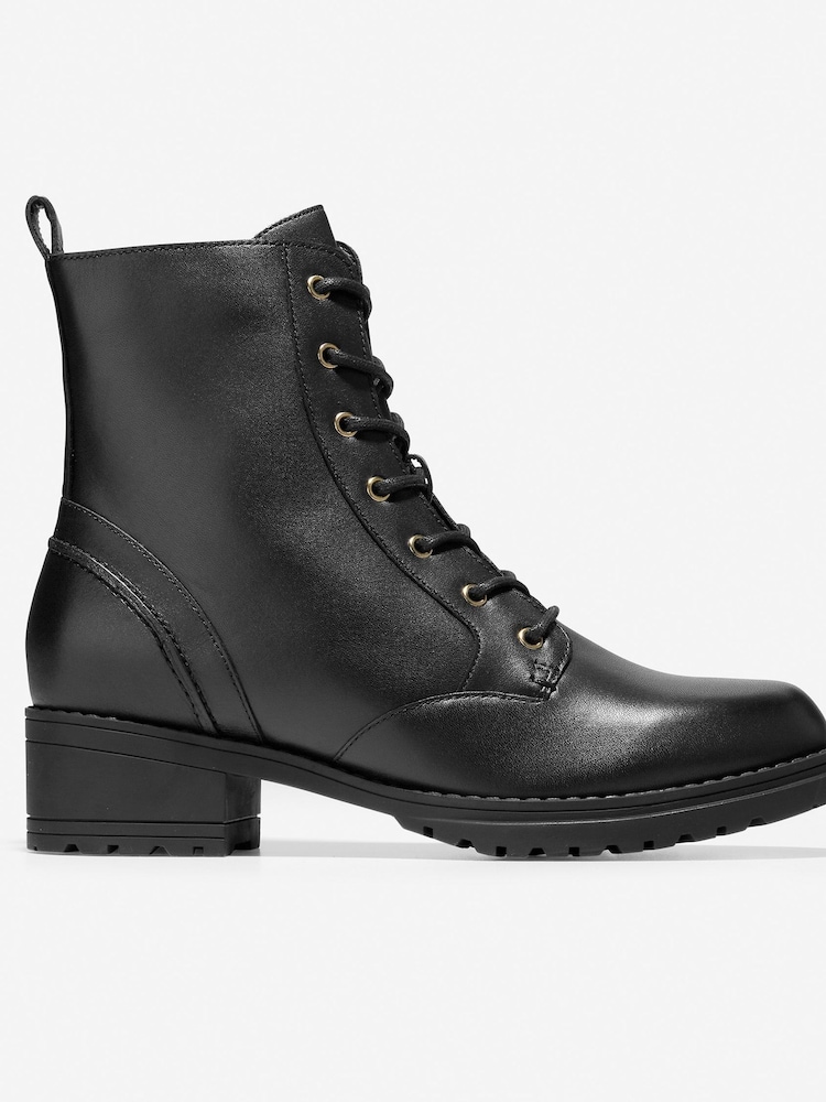 Cole Haan Women's Camea Waterproof Combat Black Boots - Image 1 of 6