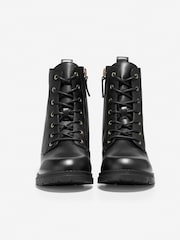 Cole Haan Women's Camea Waterproof Combat Black Boots - Image 2 of 6