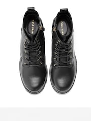 Cole Haan Women's Camea Waterproof Combat Black Boots - Image 4 of 6